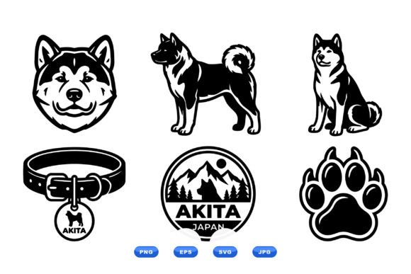 Akita Dog Vector Icons Pack Review