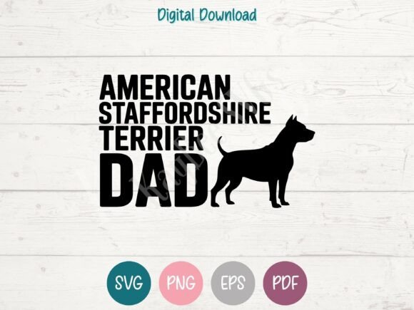 American Staffordshire Terrier Dog Dad