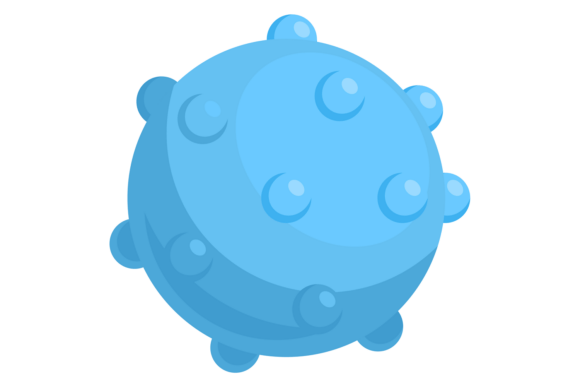 Blue Rubber Pet Ball