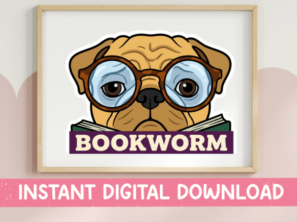 Bookworm Pug Reading Embroidery Design Review