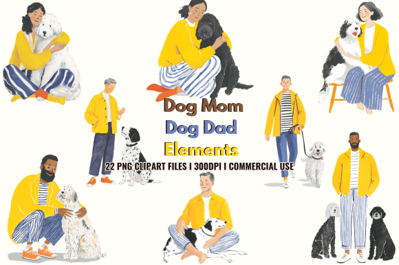 Dog Mom Dog Dad Cliparts Review