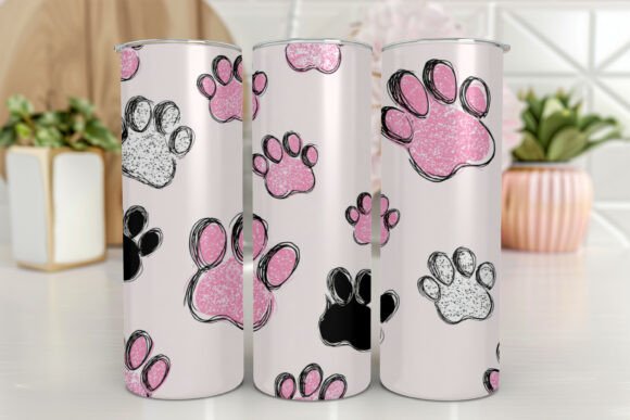 Dog Paws Sublimation Design for Tumblers