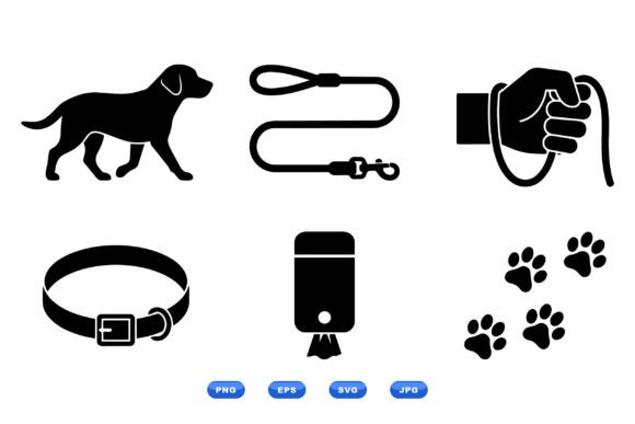 Dog Walking Icon Clipart Pack Review