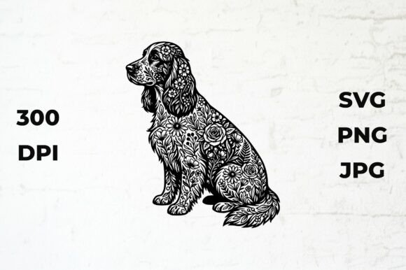 Floral Patterned Dog Silhouette Review