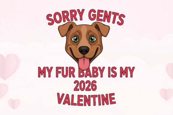 Fur Baby Valentine 2026 Funny Dog Art