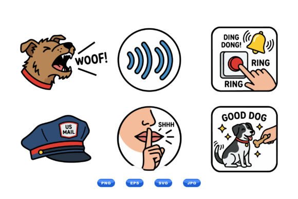 Noisy Dog Warning Icons Review