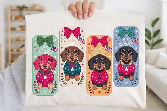 Patriotic Dog PNG for Embroidery Projects
