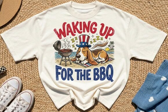 Patriotic Summer Basset Hound Dog PNG Review