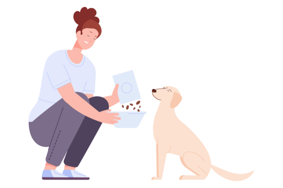 Pet Nutrition Illustration for Embroidery Projects