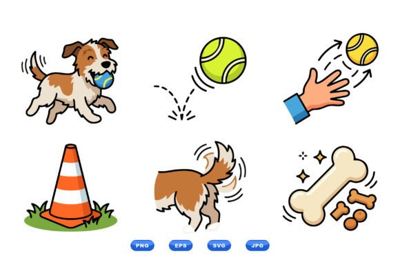 Playful Dog Toy Clipart Pack Review