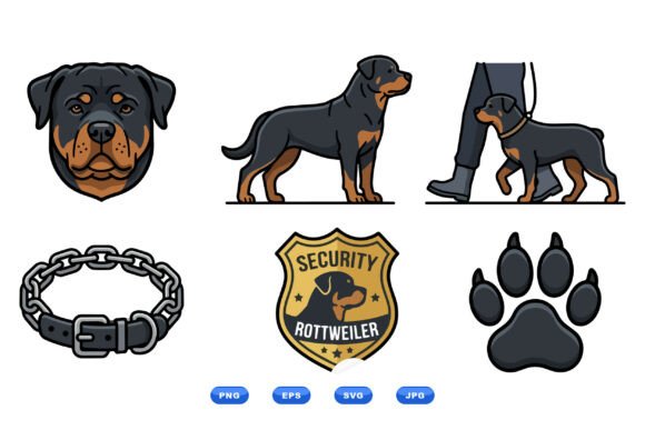 Rottweiler Dog Clipart Pack Review