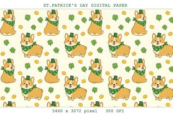 St. Patrick’s Day Dog Digital Paper Review