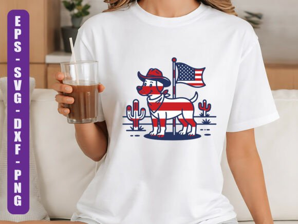 Western Patriotic Dog Design Review